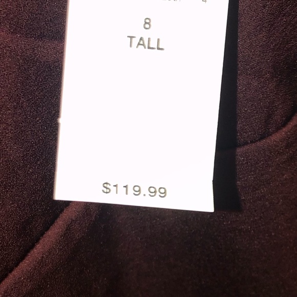 NWT Banana Republic Maroon Halter Dress - Picture 3 of 5